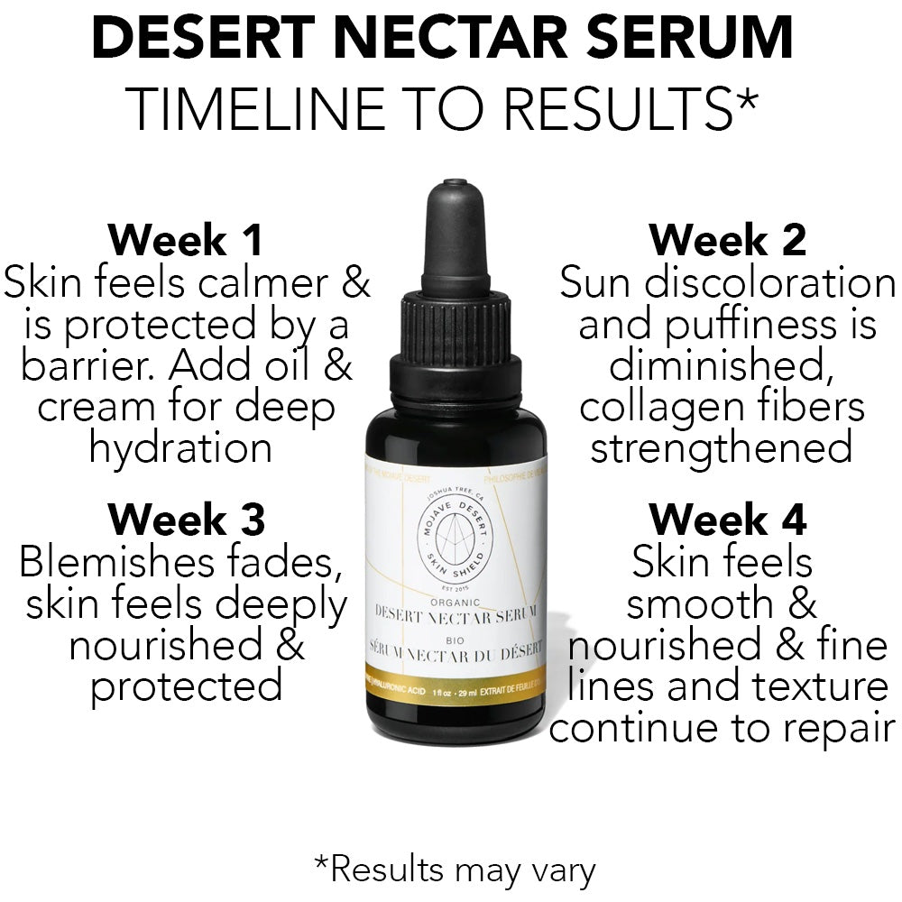 Organic Desert Nectar Serum 1.0 oz - Mojave Desert Skin Shield