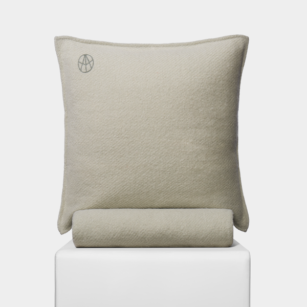 Alpaca Pillow, Sage | 18 x 18" - Mojave Desert Skin Shield