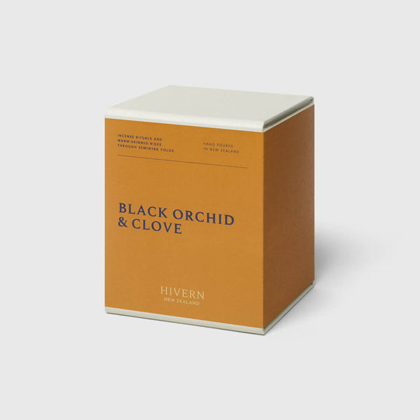 Hivern Candle - Black Orchid & Clove - Mojave Desert Skin Shield 
