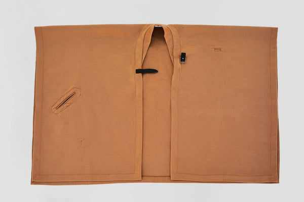 Lambswool Poncho in Camel - Mojave Desert Skin Shield 