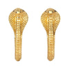 22K Gold Plated Cobra Hoop Earrings (By Zoe & Morgan) - Mojave Desert Skin Shield 
