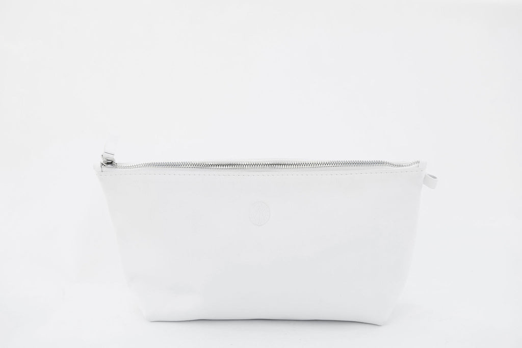 Large Zipper Pouch in Silver Ash - Mojave Desert Skin Shield 