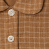 Chiara Dress in Caramel Plaid, Linen - Mojave Desert Skin Shield 