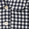 Chiara Dress in Navy/White Gingham, Linen - Mojave Desert Skin Shield 
