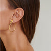 22K Gold Plated Protect Me Hoop Earrings (By Zoe & Morgan) - Mojave Desert Skin Shield 