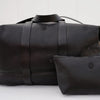 The Weekender Overnight Duffle Bag In Black Eco Leather - Mojave Desert Skin Shield 