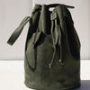 Large Desert Totem Bucket Handbag In Forest Green Eco Leather - Mojave Desert Skin Shield 