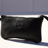 Small Zipper Pouch in Black Eco Leather - Mojave Desert Skin Shield 